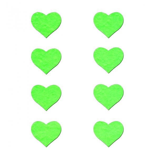 Pastease Mini Hearts Glow In The Dark Pack Of 8