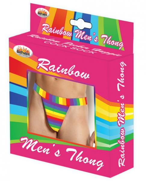 Rainbow Men's Thong One Size