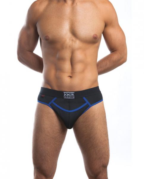 Jack Adams Flex Fit Jock Black/Royal Medium