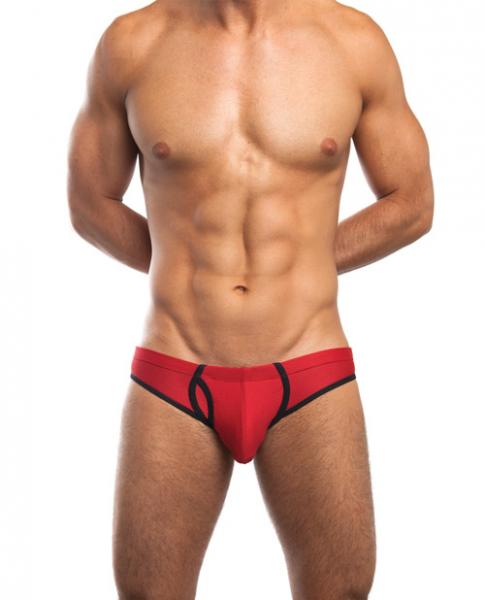 Jack Adams Fargo Low Rise Briefs Bodyflex Open Back Red/Black XL