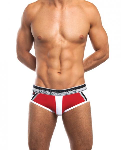 Jack Adams Race Briefs Red/White Small