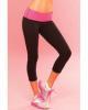 Pink Lipstick Sweat Yoga Pant Thick Reversible For Support & Compression W/secret Pocket Black Sm