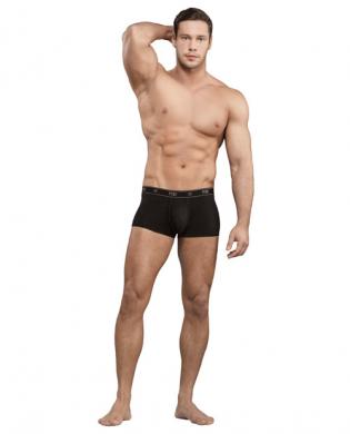 Bamboo low rise pouch enhancer short black sm