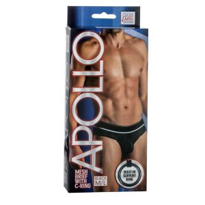 Apollo Mesh Brief with C-Ring Black M/L