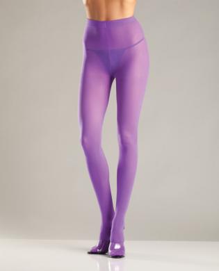 Opaque Nylon Pantyhose Purple QN