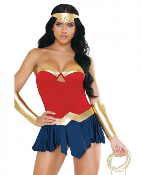 Wonderbae Superhero Costume Set Red